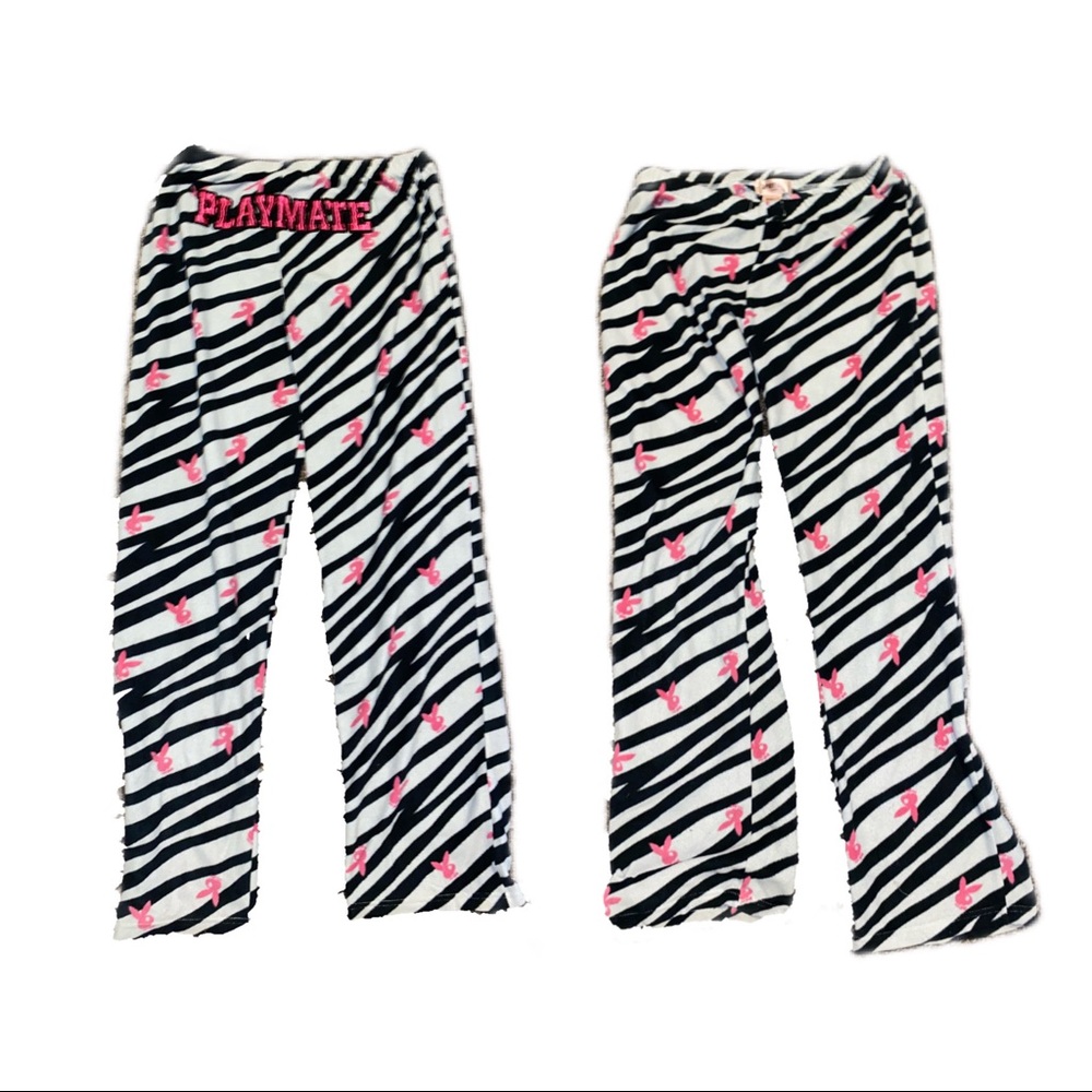 Playboy Zebra Print (“Playemate” on Butt) Pajama Pants
